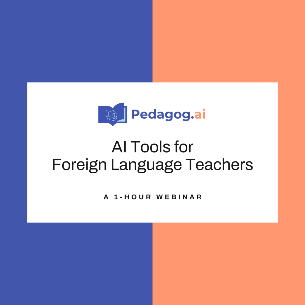 AI Tools for Foreign Language Teachers